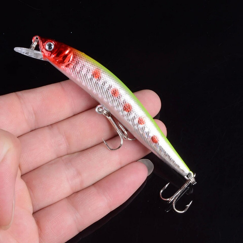 1 vnt Lifelike Minnow žvejybos masalas 9,7 cm 8,2 g Swimbait plūduriuojantys vobleriai Popper žvejybos masalas Pesca su 3D akimis