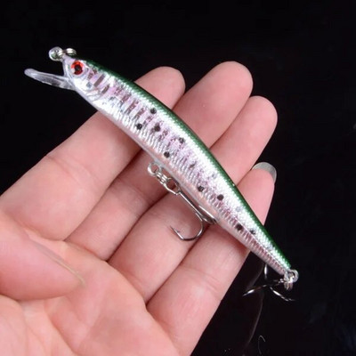 1kom realistični mamac za pecanje Minnow 10cm 8.5g Swimbait plutajući vobleri mamac Popper mamac za pecanje Pesca s 3D očima