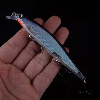 1τμχ Wobblers Jerkbait 10 Χρώματα 110mm 13g Hard Bait Minnow Crank Fishing lures Crankbait Bass #6 Αιχμηρά αγκίστρια με 3D μάτια