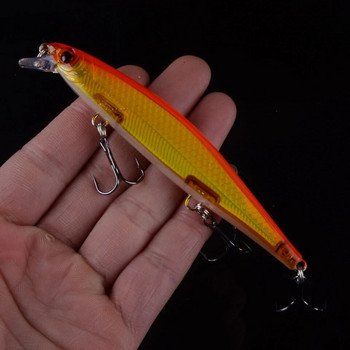 1τμχ Wobblers Jerkbait 10 Χρώματα 110mm 13g Hard Bait Minnow Crank Fishing lures Crankbait Bass #6 Αιχμηρά αγκίστρια με 3D μάτια