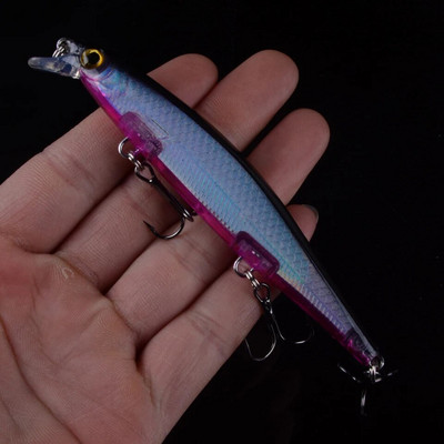 1 buc Wobblers Jerkbait 10 culori 110 mm 13 g momeală tare Minnow Crank Naluci de pescuit Crankbait Bass #6 cârlige ascuțite cu ochi 3D