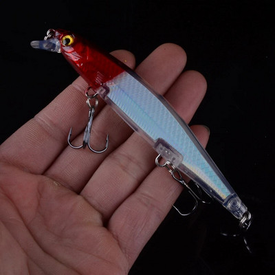1 buc Wobblers Jerkbait 10 culori 110 mm 13 g momeală tare Minnow Crank Naluci de pescuit Crankbait Bass #6 cârlige ascuțite cu ochi 3D