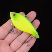 7cm 10,5g Vib Lure Cieta plastmasas zivju mākslīgā ēsma makšķerēšanai 3D Eyes Swimbait Crankbait Vobleri zvejas māneklis