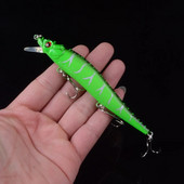 1 tk Classic Minnow kalastuslant, kõva kunstsööt, biooniline 3D silmad 11,5 cm 14 g kalapüügivoblerid Crankbait plastist kalatarbed