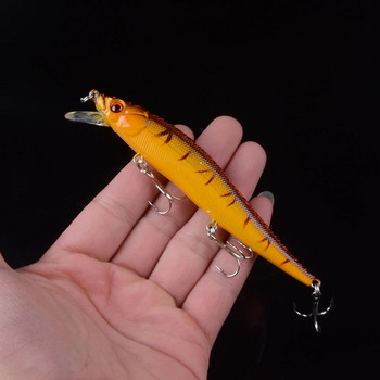 1 τεμ Classic Minnow Fishing Lure Σκληρό Τεχνητό Δόλωμα Bionic 3D Eyes 11,5cm 14g Fishing Wobblers Crankbait Πλαστικό πλέγμα ψαριών