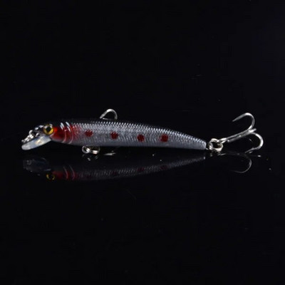 Momeală de pescuit de bună calitate 1 buc 7,5 cm/4,7 g Nalucă de pescuit Minnow 12 culori Artificial Make Plastic Crankbait Wobblers Momeală de pescuit pesca