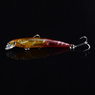Momeală de pescuit de bună calitate 1 buc 7,5 cm/4,7 g Nalucă de pescuit Minnow 12 culori Artificial Make Plastic Crankbait Wobblers Momeală de pescuit pesca
