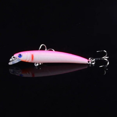 Momeală de pescuit de bună calitate 1 buc 7,5 cm/4,7 g Nalucă de pescuit Minnow 12 culori Artificial Make Plastic Crankbait Wobblers Momeală de pescuit pesca