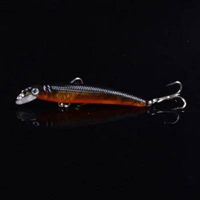 Momeală de pescuit de bună calitate 1 buc 7,5 cm/4,7 g Nalucă de pescuit Minnow 12 culori Artificial Make Plastic Crankbait Wobblers Momeală de pescuit pesca