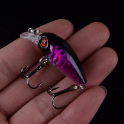 TQEXSZ 1tk 4g 4,5cm väikesed voblerid Crankbait püügipeibutis Kunstsöödaga kõva ujuv voobleer kalabassi püügivahenditele