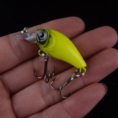 TQEXSZ 1tk 4g 4,5cm väikesed voblerid Crankbait püügipeibutis Kunstsöödaga kõva ujuv voobleer kalabassi püügivahenditele