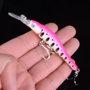 9,5cm 6,5g Minnow Fishing Lure Wobbler with 6# Hooks Floating Hard Bait Fishing Tackle Pesca Carp Crankbait 3D Eyes