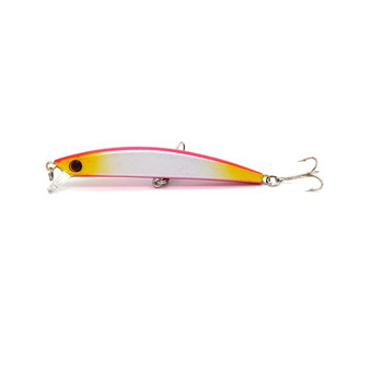 1 τεμ 9,5 εκ. 7,5 γραμμάρια 6# Γάντζοι τριπλά Pencil Fishing Lures Minnow Plastic Wobbler Artificial Hard Bait Floating 3D eyes