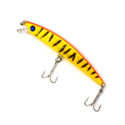 1Gb 9,5cm 7,5g 6# Treble Hooks Zīmuļu makšķerēšanas mānekļi Minnow plastmasas vobleris mākslīgā cietā ēsma, peldošas 3D acis