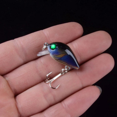 Naujas pristatytas 1 vnt žvejybos masalas 2,6 cm 1,2 g Crankbaits Micro Hard Pesca dirbtiniai masalai mini masalas Minnow, skirtas lydekų basoms 3D akims
