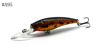 9,5cm/3,74in 6,9g/0,24oz Fishing Lure Minnow Lures Hard Bait Pesca Fishing Tackle isca artificia Quality Hook Swimbait #A9