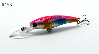 9,5cm/3,74in 6,9g/0,24oz Fishing Lure Minnow Lures Hard Bait Pesca Fishing Tackle isca artificia Quality Hook Swimbait #A9