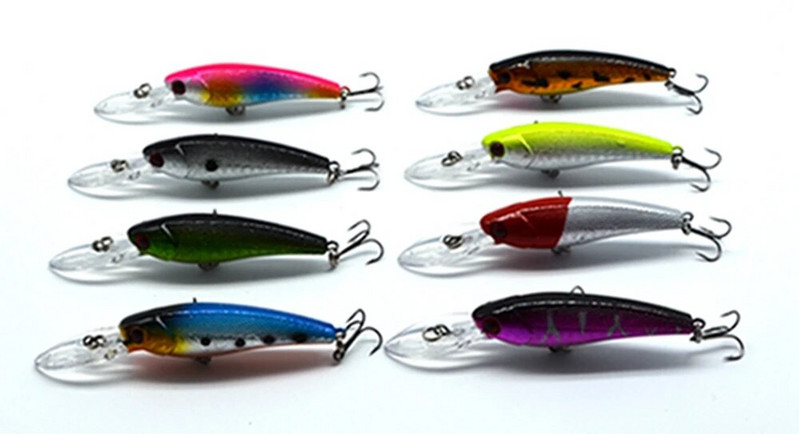9,5cm/3,74in 6,9g/0,24oz Fishing Lure Minnow Lures Hard Bait Pesca Fishing Tackle isca artificia Quality Hook Swimbait #A9
