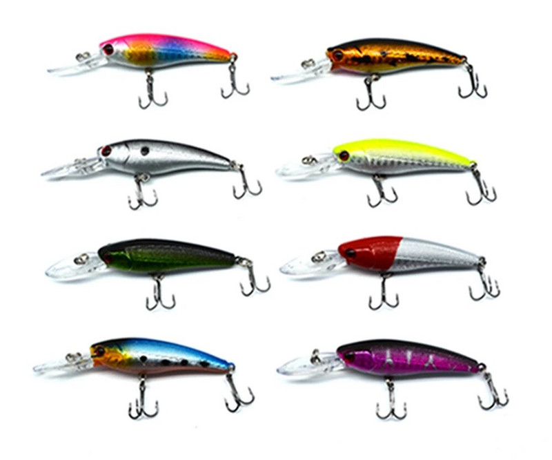 9,5cm/3,74in 6,9g/0,24oz Fishing Lure Minnow Lures Hard Bait Pesca Fishing Tackle isca artificia Quality Hook Swimbait #A9