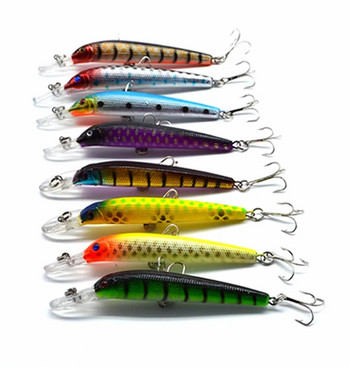 Laser Minnow Fishing Lure 8,5cm/3,94 6,9g/0,27oz αγκίστρια pesca fish wobbler crankbait τεχνητό γιαπωνέζικο σκληρό δόλωμα swimbait