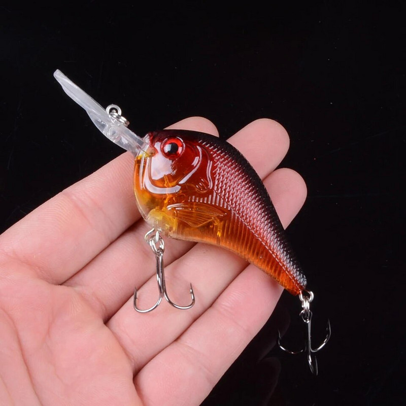 1gab Crank zvejas māneklis mākslīgās cietās ēsmas 9,5 cm/10,8 g Crankbait Jerkbait voblera makšķerēšanas piederumi Labi treble āķu piederumi