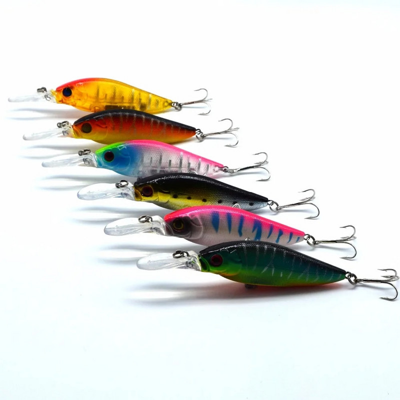 Üks tk 11 cm / 4,33 tolli 13,2 g / 0,47 untsi Kalapüügi landid vända sööt plastist väntsööt kunstlant kõva kala voobleriga ujumisriistad