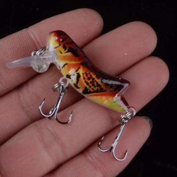 1τεμ 4cm 3,2g έντομο Grasshopper Fishing Lure Flying Wobbler Lure σκληρό δόλωμα Ζωντανό τεχνητό δόλωμα Bass Swimbait pesca 3D Eyes