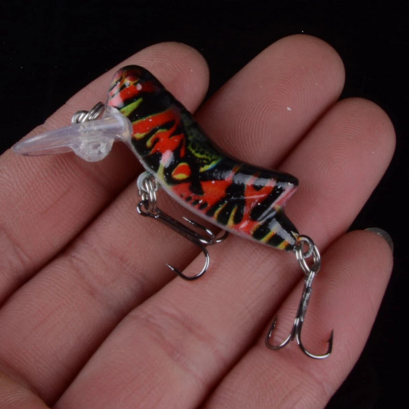 1vnt 4cm 3,2g žiogas vabzdys Žvejybinis masalas Skraidantis vobleris jaukas kietas masalas Lifelike Dirbtinis masalas Bass Swimbait pesca 3D Eyes