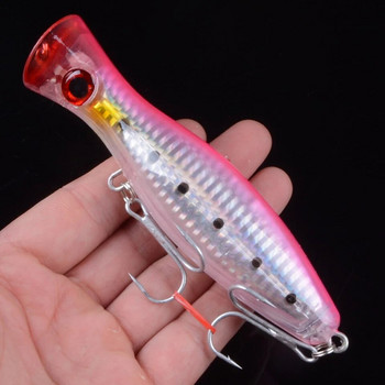 1 τεμ. Big Popper Wobbler Hard Isca Artificial Topwater Fishing Lure 12cm 40g Long Shot Crankbait Fishing Bait Pike Bass Leurre