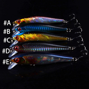 1 ΤΕΜ 8,5 cm 9,2 g Fishing Lure Quality Minnow Lure 3D Eyes Plastic Hard Bait Pesca Artificial Jig Wobblers Crankbaits Fishing Bait