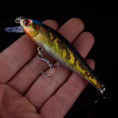 1 tk 8,5 cm 9,2 g püügilant kvaliteetne Minnow lant 3D Eyes plastikust kõva sööt Pesca kunstlik jigi voblerid Crankbaits kalasööt