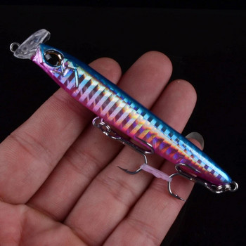 1 τμχ Νεροχύτης ψαρέματα Minnow 85mm 13g 95mm 17g Crankbaits VIB Pencil Popper Σκληρά τεχνητά δολώματα Good Action Wobblers 3D Eyes