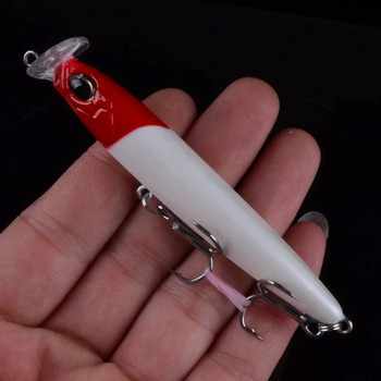 1 τμχ Νεροχύτης ψαρέματα Minnow 85mm 13g 95mm 17g Crankbaits VIB Pencil Popper Σκληρά τεχνητά δολώματα Good Action Wobblers 3D Eyes