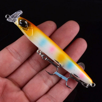 1 τμχ Νεροχύτης ψαρέματα Minnow 85mm 13g 95mm 17g Crankbaits VIB Pencil Popper Σκληρά τεχνητά δολώματα Good Action Wobblers 3D Eyes