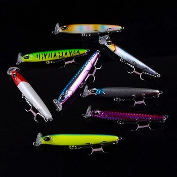 1 τμχ Νεροχύτης ψαρέματα Minnow 85mm 13g 95mm 17g Crankbaits VIB Pencil Popper Σκληρά τεχνητά δολώματα Good Action Wobblers 3D Eyes