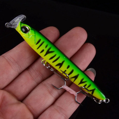 1 tk Sink Kalapüügi landid Minnow 85mm 13g 95mm 17g Crankbaits VIB pliiatsipopper kõva kunstsööt Hea tegevusega voblerid 3D Eyes