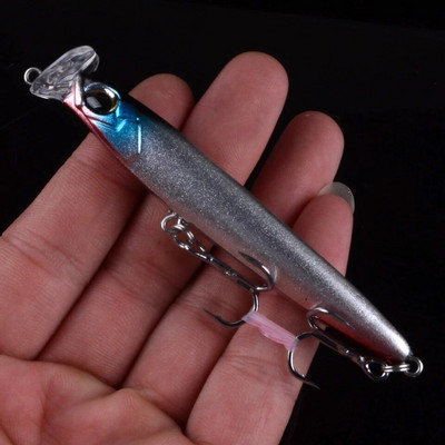 1 tk Sink Kalapüügi landid Minnow 85mm 13g 95mm 17g Crankbaits VIB pliiatsipopper kõva kunstsööt Hea tegevusega voblerid 3D Eyes