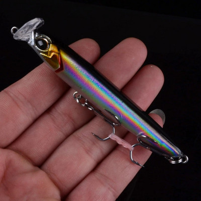 1 tk Sink Kalapüügi landid Minnow 85mm 13g 95mm 17g Crankbaits VIB pliiatsipopper kõva kunstsööt Hea tegevusega voblerid 3D Eyes