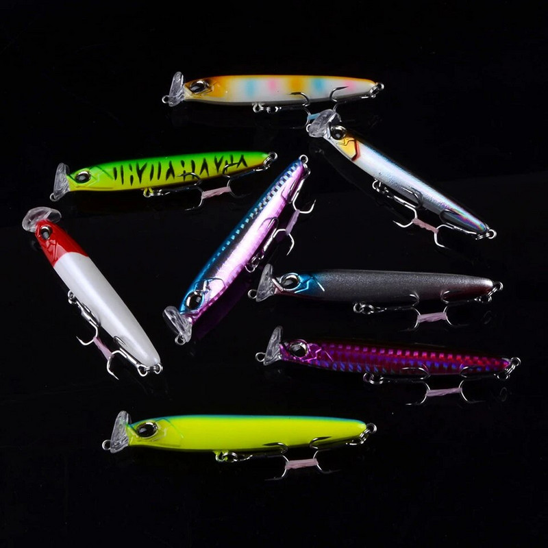 1 tk Sink Kalapüügi landid Minnow 85mm 13g 95mm 17g Crankbaits VIB pliiatsipopper kõva kunstsööt Hea tegevusega voblerid 3D Eyes