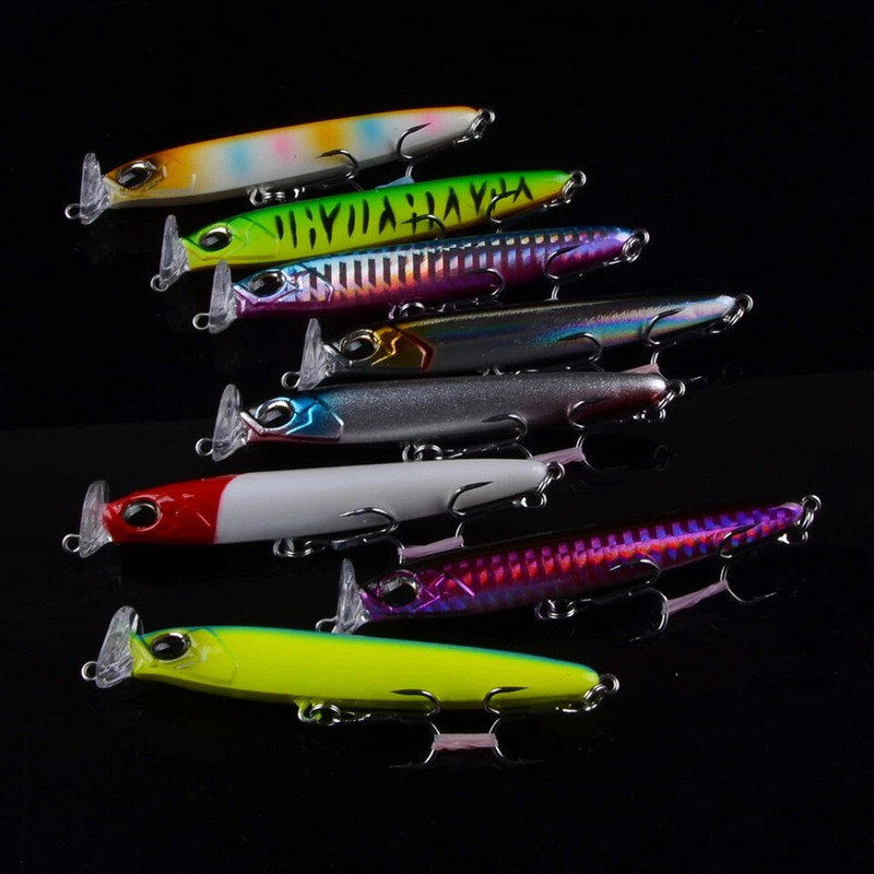 1 tk Sink Kalapüügi landid Minnow 85mm 13g 95mm 17g Crankbaits VIB pliiatsipopper kõva kunstsööt Hea tegevusega voblerid 3D Eyes
