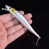 1 KOM Dugi mamac za pecanje 11,5 cm 14,5 g Umjetni mamac Pesca shine vibrator za ribolov voblera Swimbaits s 3D očima