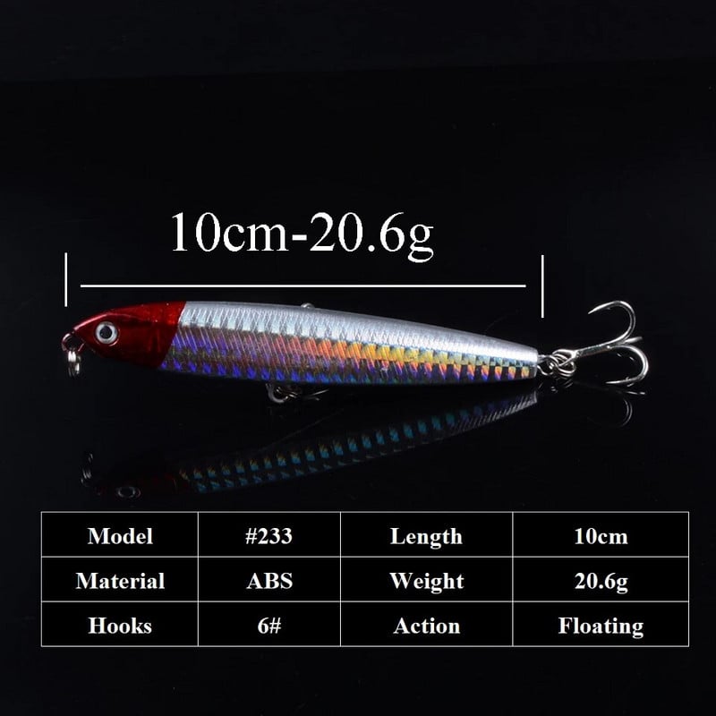 10cm 20,6g Vib Lure kõvast plastist kala tehissööt 3D Eyes Swimbait Crankbait voblerid Fishing Lure pesca
