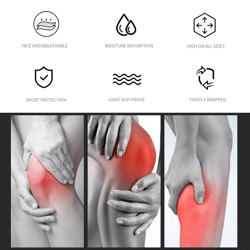 1 Paar Unisex Compression Sääre säärekaitsmed Varrukad Spordi Jalad Traksid Jalgpalli Jooksmiseks Jalgrattasõiduks Veenilaiendite valu leevendamiseks