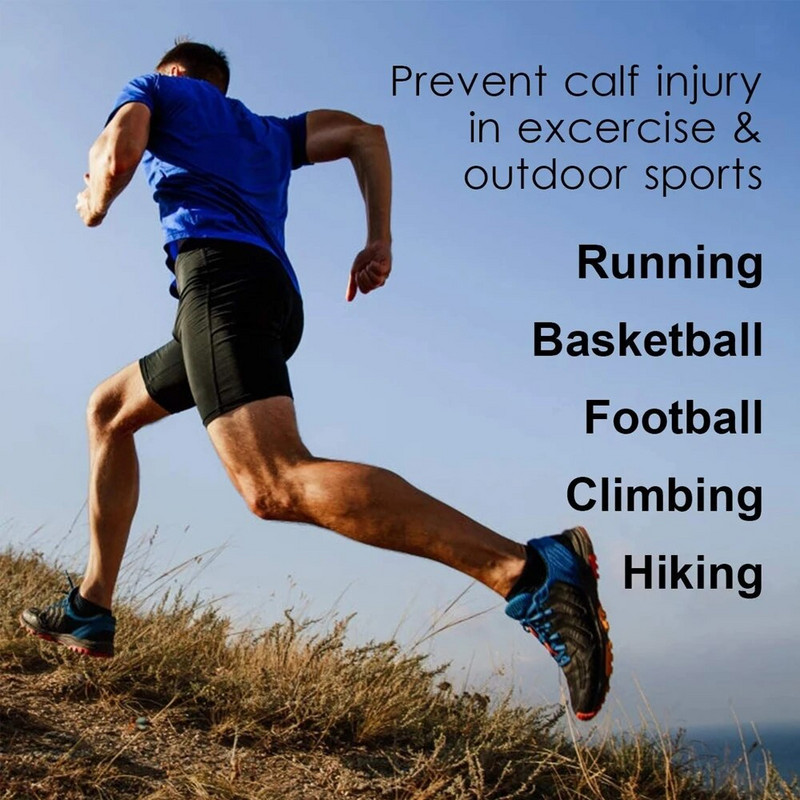 1 Paar Unisex Compression Sääre säärekaitsmed Varrukad Spordi Jalad Traksid Jalgpalli Jooksmiseks Jalgrattasõiduks Veenilaiendite valu leevendamiseks