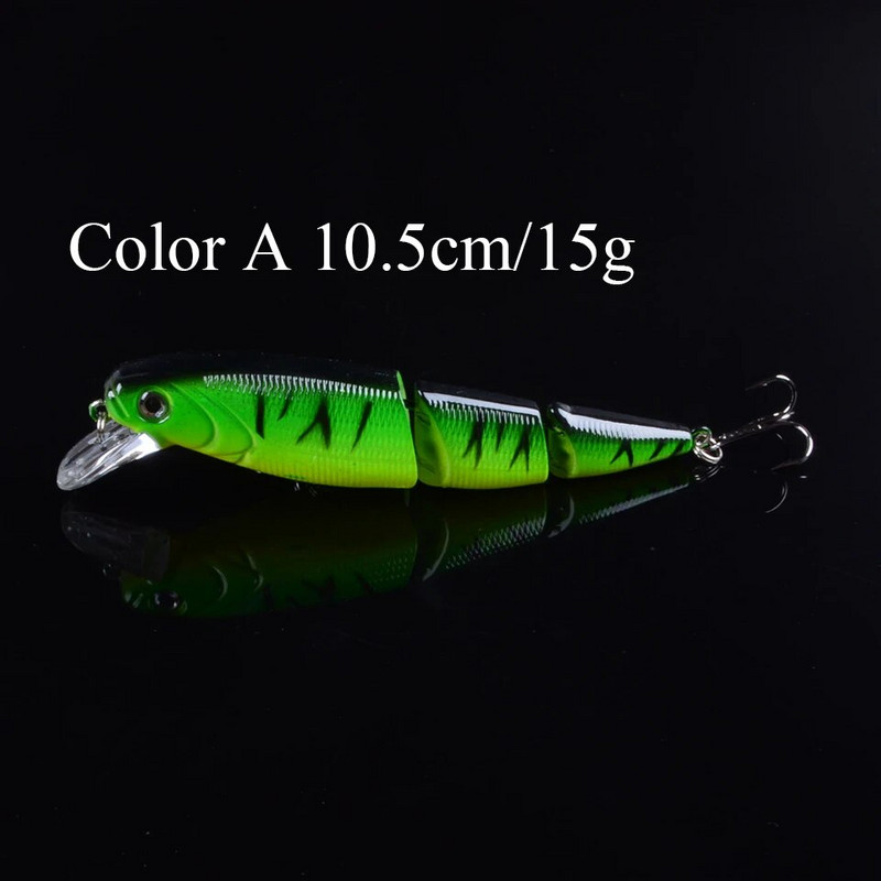 1tk 10,5cm 15g kunstlik kõva sööt Laser Minnow Fishing Lure pesca konksud kala vobleriga 3D silmadega väntsööt