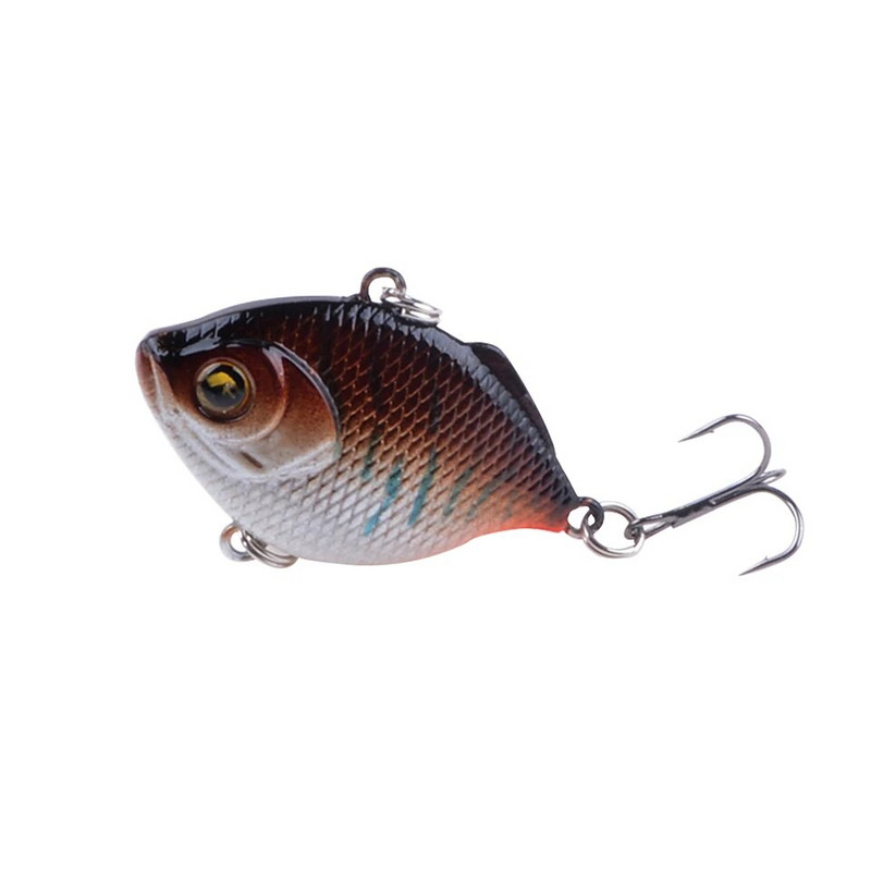 1gab Plastmasas VIB mānekļi 4,5 cm 8,5 g spilgti vibrācijas karote, māneklis, makšķerēšanas ēsma Bass mākslīgā cietā ēsma VIB ēsma 3D acis