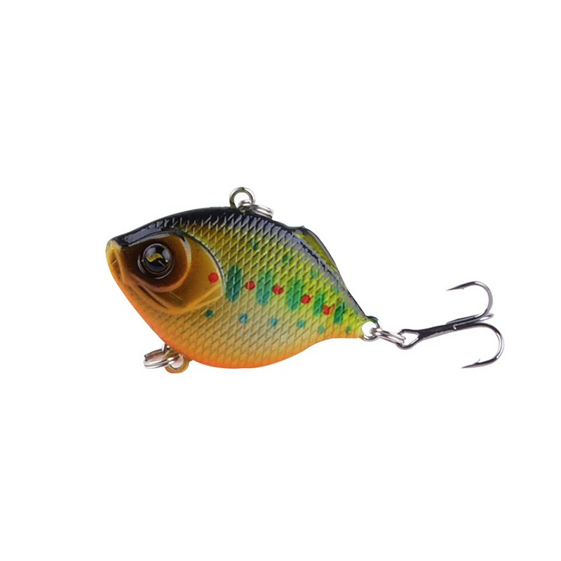 1gab Plastmasas VIB mānekļi 4,5 cm 8,5 g spilgti vibrācijas karote, māneklis, makšķerēšanas ēsma Bass mākslīgā cietā ēsma VIB ēsma 3D acis