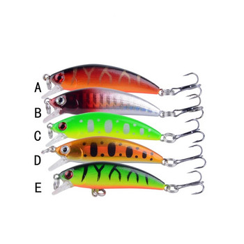 1 τεμ Pesca Wobbling Fishing Lure 55mm 6,4g Sinking Minnow Isca Artificial Baits for Bass Perch Pike Trout 3D Eyes Jigging Lure