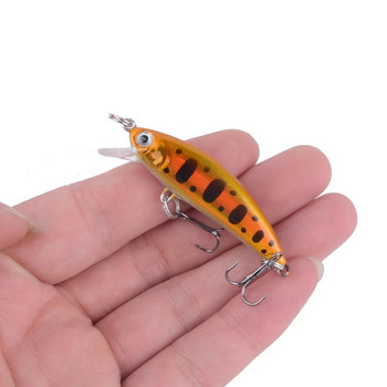 1 τεμ Pesca Wobbling Fishing Lure 55mm 6,4g Sinking Minnow Isca Artificial Baits for Bass Perch Pike Trout 3D Eyes Jigging Lure