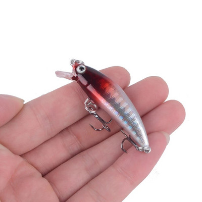 1 vnt Pesca Wobbling žvejybos masalas 55 mm 6,4 g skęstantis Minnow Isca dirbtinis masalas ešeriui lydekai upėtakiui 3D Eyes jigging masalas